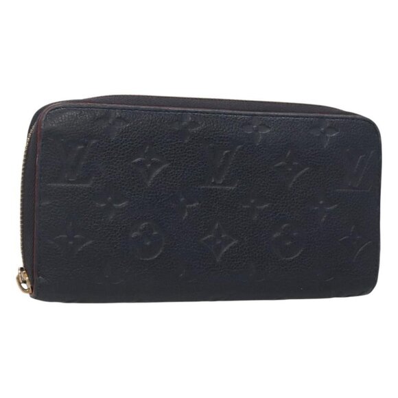 LOUIS VUITTON Empreinte Zippy Wallet Navy Marine Rouge M62121 LV Auth fm4618 - Picture 1 of 16